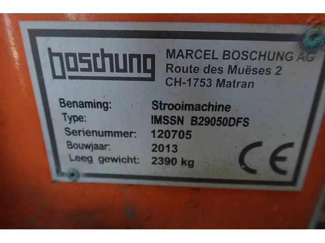 Boschung natzoutstrooier op slede - afbeelding 2 van  12