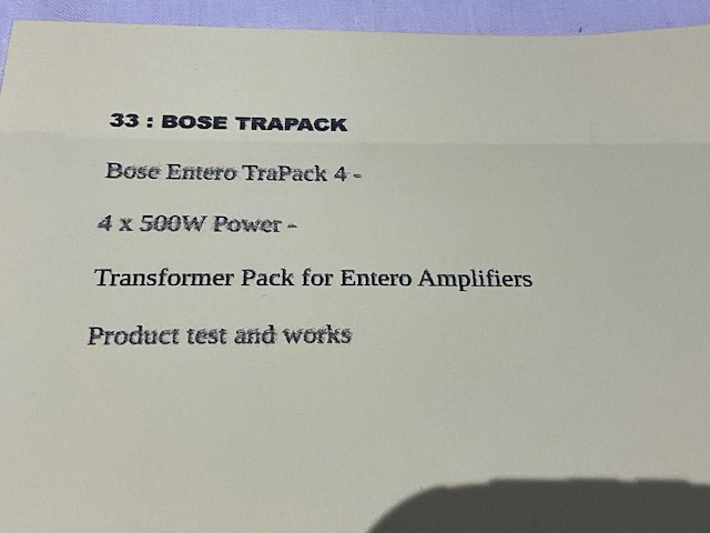 Bose entero trapack 2 versterker - afbeelding 3 van  3