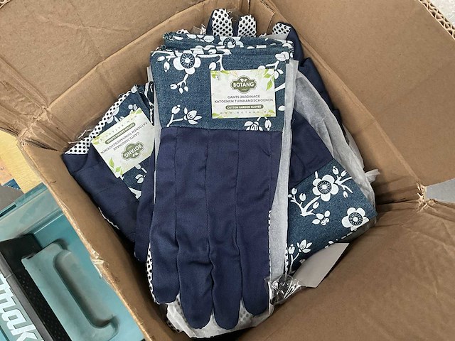 Botang katoenen tuinhandschoenen (90x) - afbeelding 1 van  6