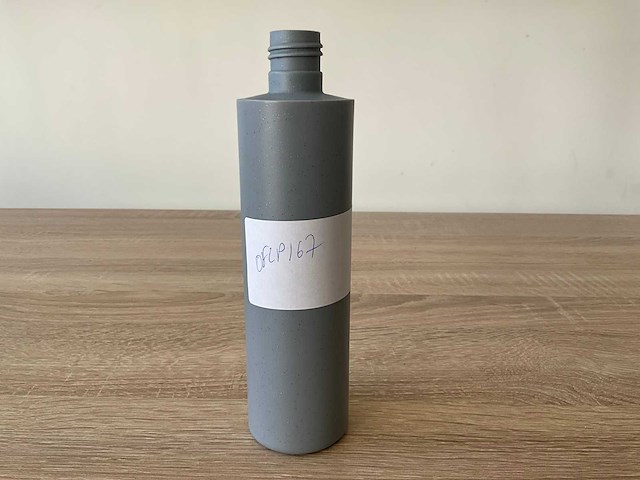 Bottle tubular 300ml pehd stone effect dark grey 24/415 fles (2400x) - afbeelding 4 van  4
