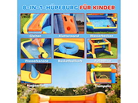 Bouncy water castle - 8 in 1 met 550 w blower - afbeelding 5 van  7