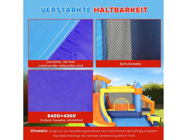 Bouncy water castle - 8 in 1 met 550 w blower - afbeelding 6 van  7