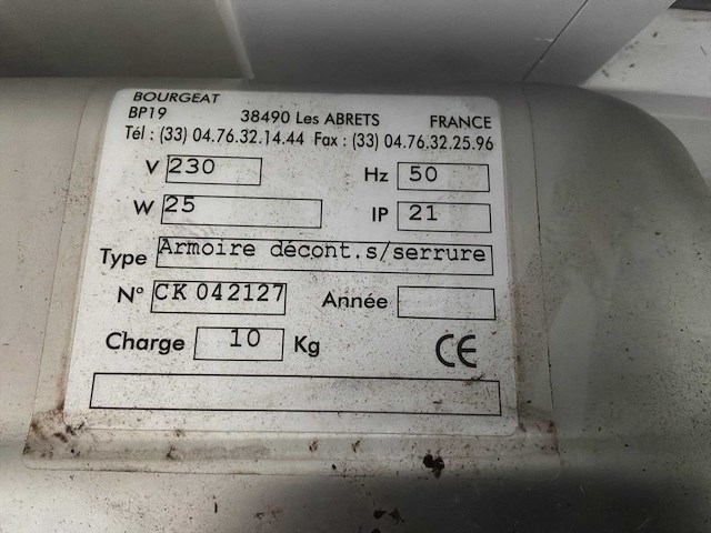 Bourgeat uv knife sterilisator - afbeelding 4 van  4
