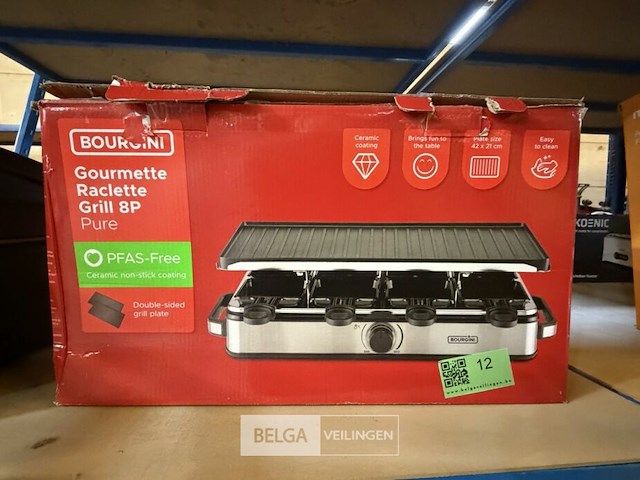 Bourgini gourmette raclette 8p - afbeelding 1 van  2