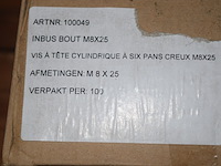 Bouten inbus inox 8x25 ca. 5 doosjes x100st. - afbeelding 2 van  2