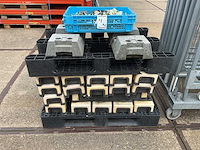 Bouwhekken met kunststof voeten en mobiele stapeljuk (11x) - afbeelding 6 van  7