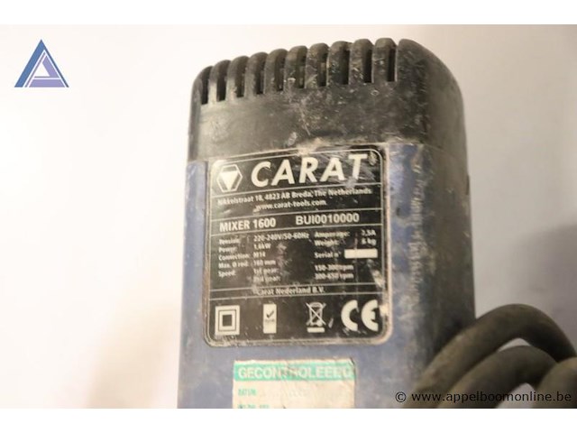 Bouwixer - carat - mixer 1600 - afbeelding 2 van  3