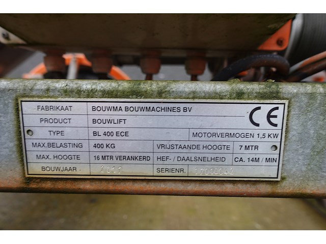 Bouwlift bouwma - afbeelding 7 van  10