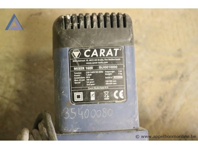 Bouwmixer - carat - mixer 1600 - afbeelding 2 van  3