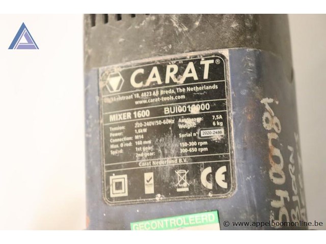 Bouwmixer - carat - mixer 1600 - afbeelding 3 van  3