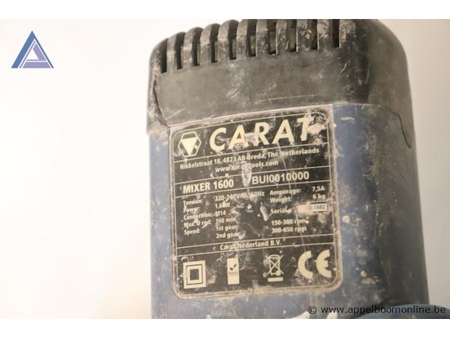 Bouwmixer - carat - mixer 1600 - afbeelding 2 van  3