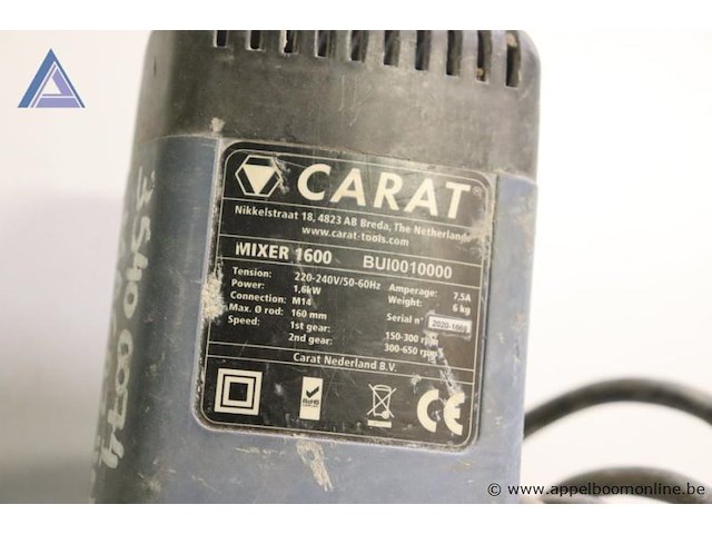 Bouwmixer - carat - mixer 1600 - afbeelding 3 van  3