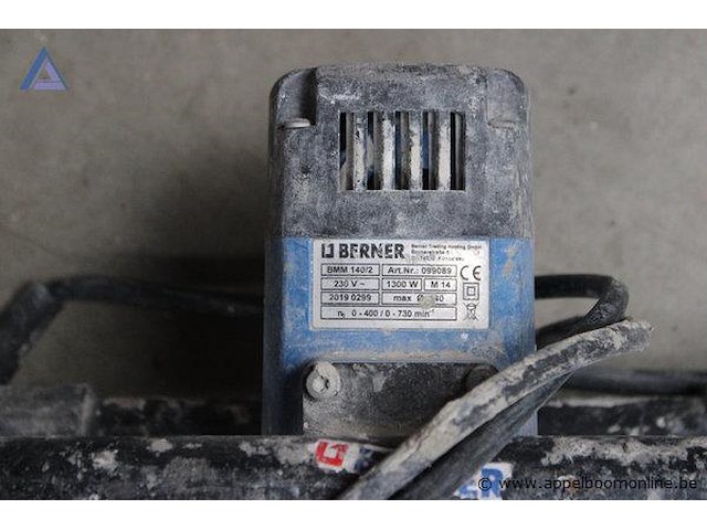 Bouwmixer berner bmm 140/2 - afbeelding 2 van  2