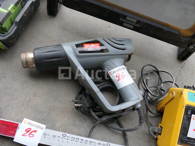 Bouwplaatsspotlight, heteluchtpistool, radio, laservizier - afbeelding 3 van  7