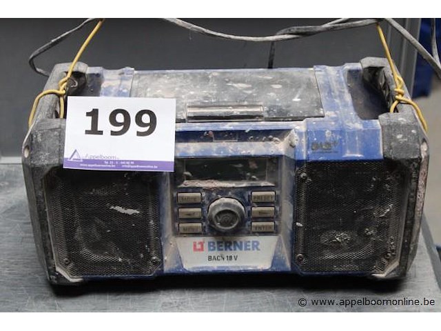 Bouwradio - berner - bac 18 v - afbeelding 1 van  2