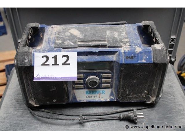 Bouwradio - berner - bacr 18 v - afbeelding 1 van  2