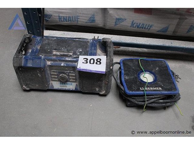 Bouwradio - berner werflamp - berner - afbeelding 1 van  2