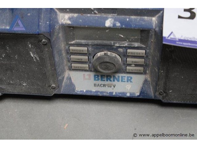 Bouwradio - berner werflamp - berner - afbeelding 2 van  2