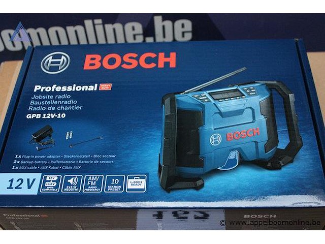 Bouwradio - bosch - gpb 12v-10 professional - afbeelding 2 van  2