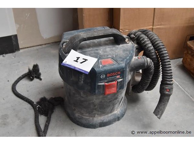Bouwstofzuiger, bosch, gas 18v-10 l professional, 18v, 10l, zonder accu, werking niet gekend - afbeelding 1 van  3