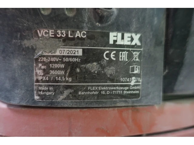 Bouwstofzuiger flex - afbeelding 5 van  6