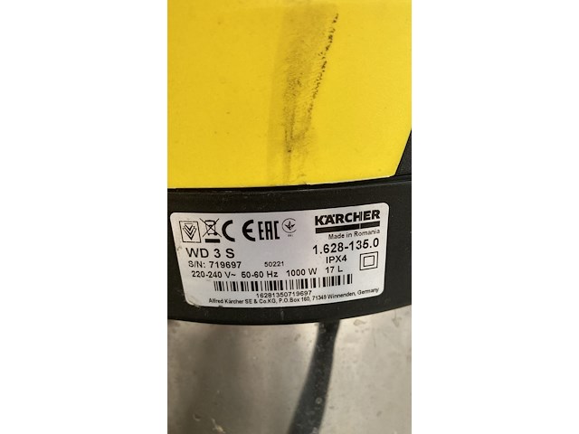 Bouwstofzuiger karcher - afbeelding 2 van  3