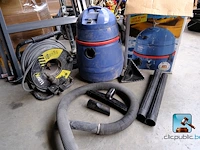 Bouwstofzuiger met accessoires en snoerhaspel