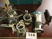 Bovenfrees - makita - rt0700c toebehoren - diverse freeshulpstukken - afbeelding 1 van  2