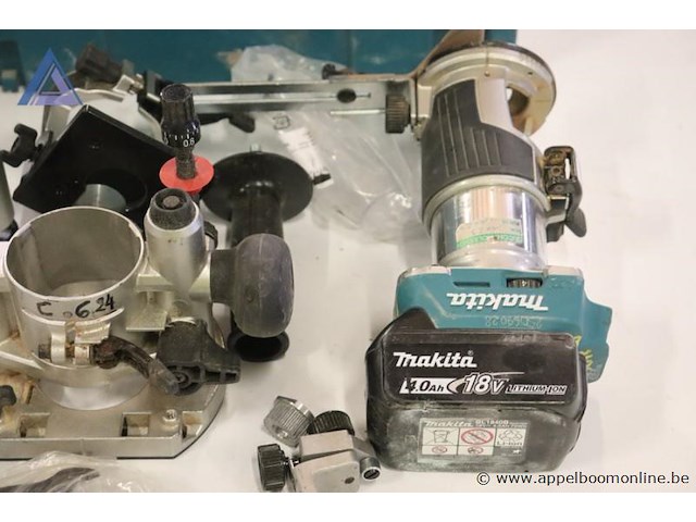 Bovenfreesmachine - makita - 18v toebehoren - freesvoeten, adapter, overige accessoires - afbeelding 2 van  3