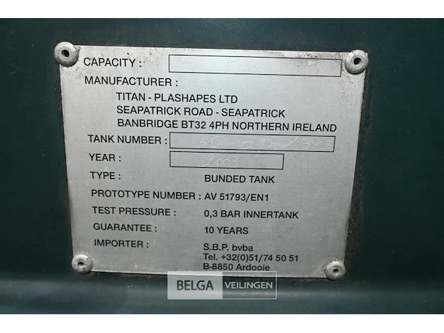Bovengrondse mazouttank 5000 liter - afbeelding 4 van  5