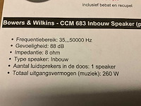 Bowers & wilkins ccm683 luidspreker (2x) - afbeelding 2 van  2