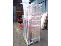 Box spring bed 120x200 - matras - matras topper - borst - fluweel donkergrijs - afbeelding 3 van  11