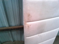 Box spring bed 160x200 - matras - borst - beige fluweel - afbeelding 4 van  12