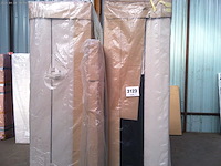 Box spring bed 160x200 - matras - matras topper - borst - beige fluweel - afbeelding 11 van  11