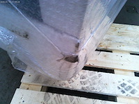 Box spring bed 160x200 - matras - matras topper - borst - beige fluweel - afbeelding 10 van  12