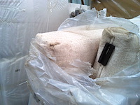 Box spring bed 160x200 - matras - matras topper - borst - beige fluweel - afbeelding 3 van  13