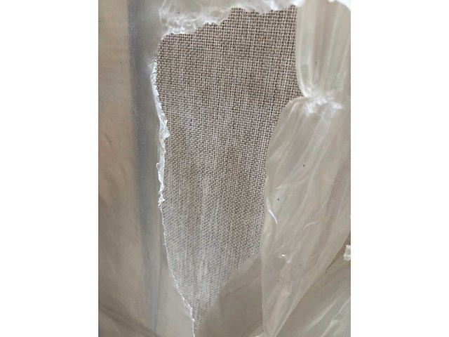 Box spring bed 160x200 - matras - matras topper - borst - beige stof - afbeelding 2 van  10