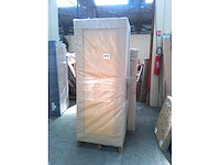 Box spring bed 160x200 - matras - matras topper - borst - beige stof - afbeelding 10 van  10