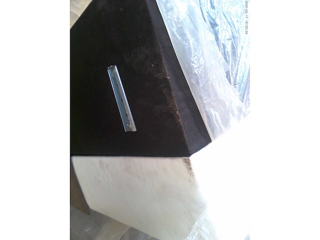 Box spring bed 160x200 cm - borst - matras - matras topper - witte pu - afbeelding 3 van  13