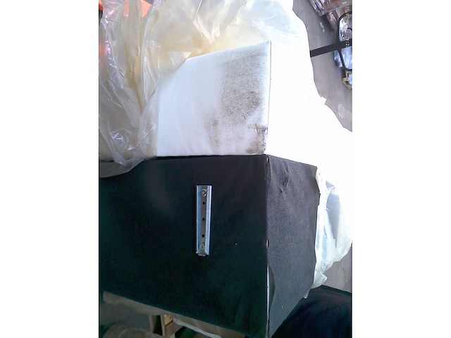 Box spring bed 160x200 cm - borst - matras - matras topper - witte pu - afbeelding 4 van  13