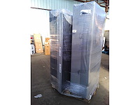 Box spring bed 180x200 - matras - matras topper - borst - grijs fluweel - afbeelding 2 van  7