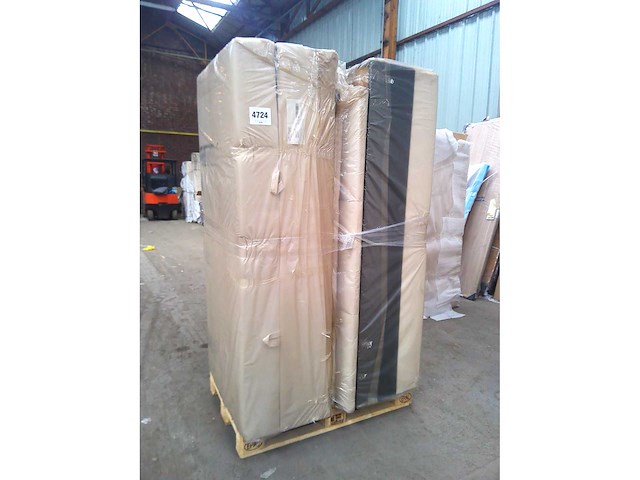 Box spring bed 180x200 - matras - matrastopper - borst - beige fluweel - afbeelding 2 van  10