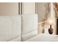 Box spring bed 180x200 - matras - matrastopper - borst - beige fluweel - afbeelding 10 van  10
