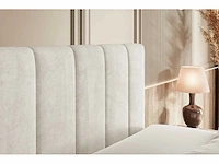 Box spring bed 180x200 - matras - matrastopper - borst - beige fluweel - afbeelding 10 van  10