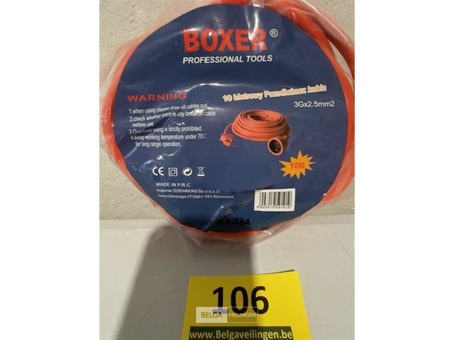 Boxer verlengkabel 10m 3g x 2,5mm - afbeelding 2 van  3