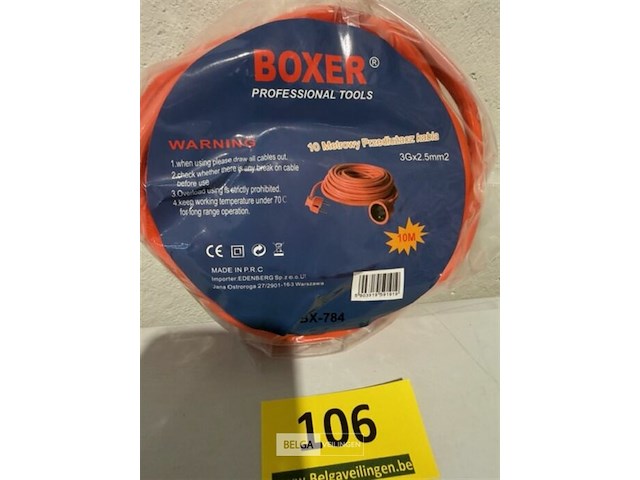 Boxer verlengkabel 10m 3g x 2,5mm - afbeelding 3 van  3
