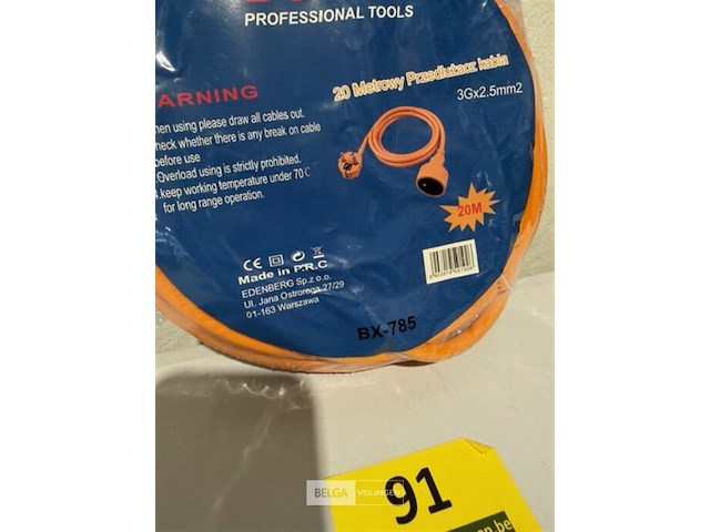 Boxer verlengkabel 20m 3g x 2,5mm - afbeelding 1 van  3