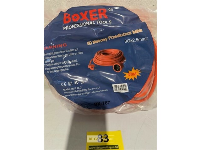 Boxer verlengkabel 50m 3g x 2,5mm - afbeelding 1 van  3