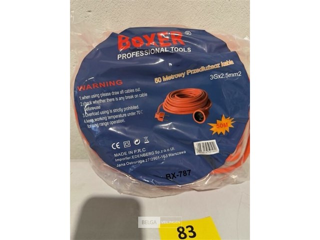 Boxer verlengkabel 50m 3g x 2,5mm - afbeelding 3 van  3