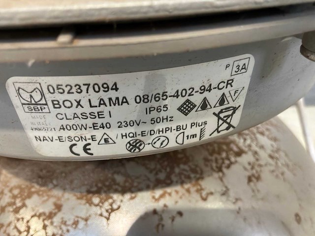 Boxlama kwikdamplamp licht armaturen (39x) - afbeelding 2 van  3